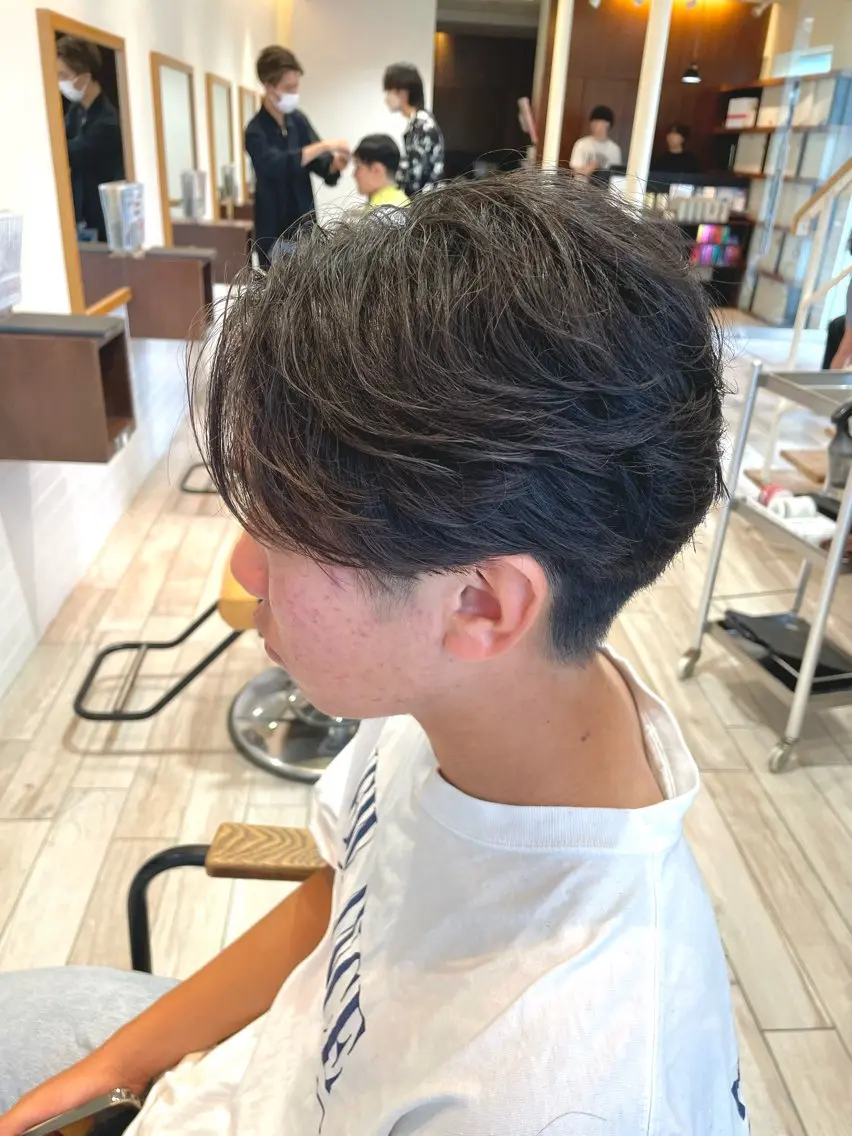ショート メンズ ショートヘア カット パーマ/フェード🔥 佐々木波人のヘアスタイル