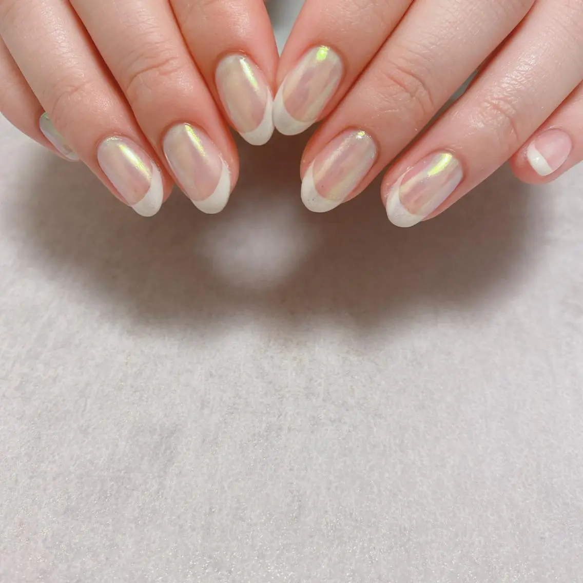 フレンチネイル✨ハンドジェルネイル💅【オフなし】の写真