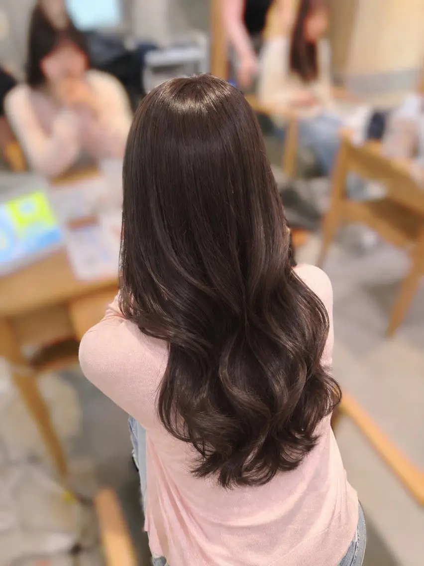 ロング ヘアカラー 韓国スタイル /一那のヘアスタイル