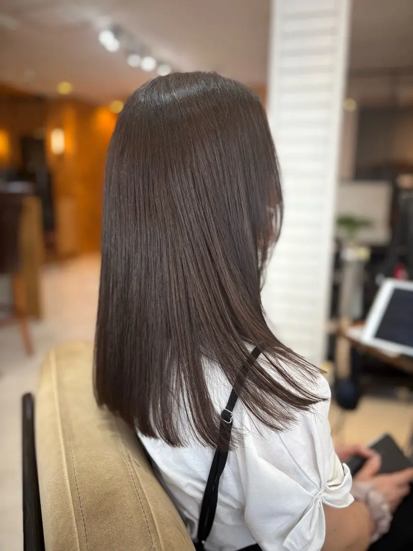 カラー 透明感カラー ヘアカラー 石原 優輝のヘアスタイル