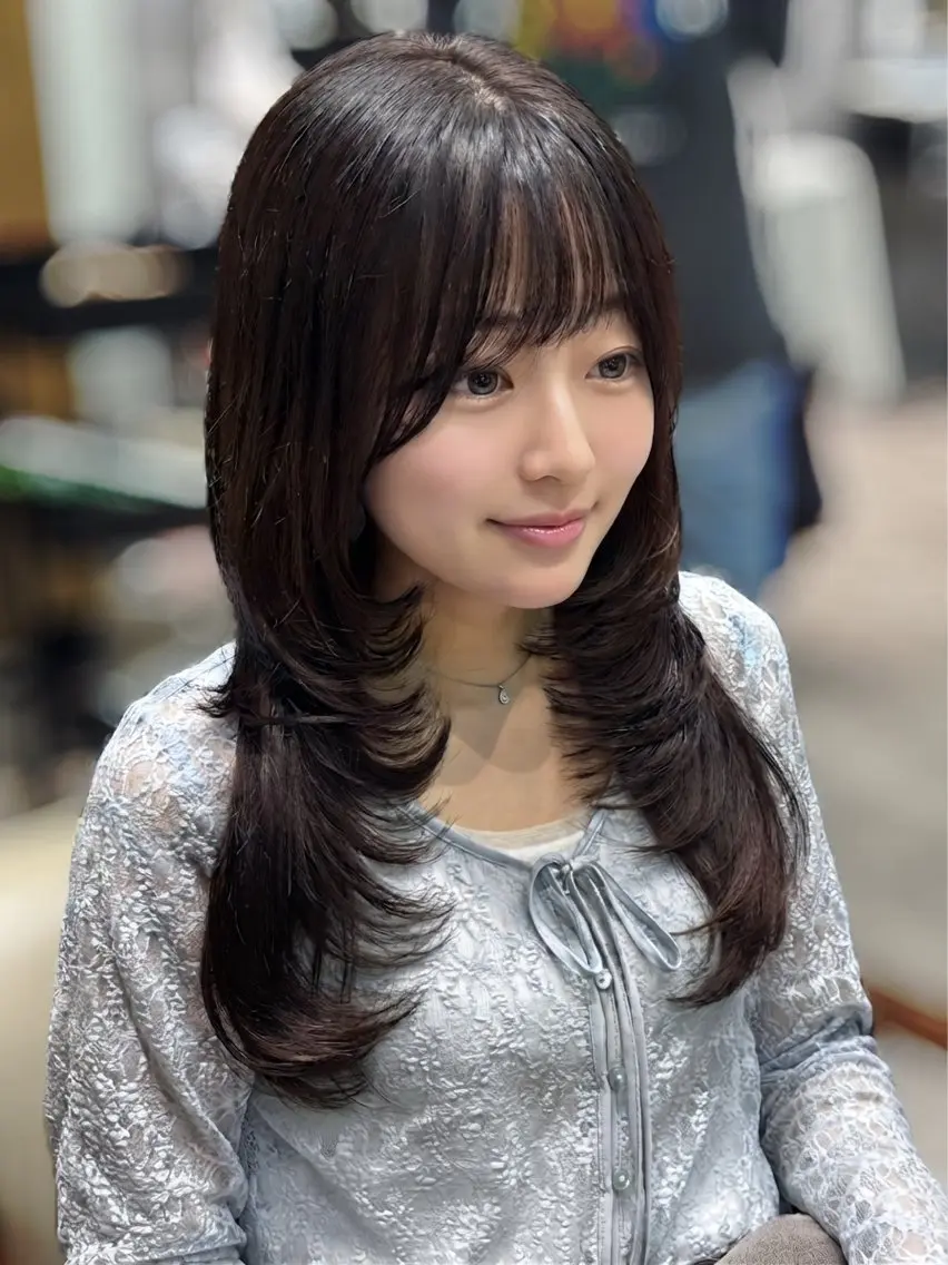 ロング カット ヘアカラー MIHO 🫧似合わせレイヤーのヘアスタイル