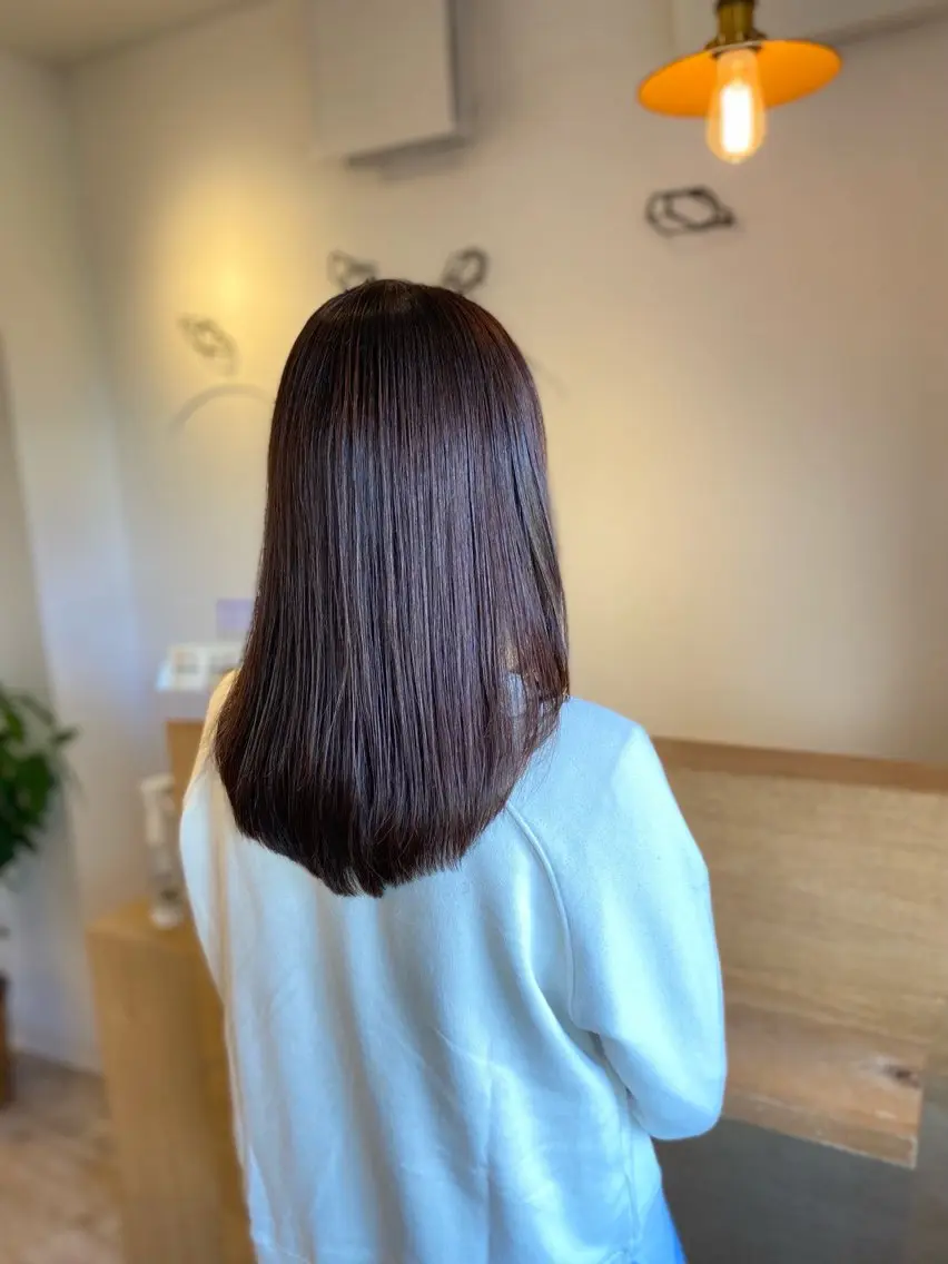 セミロング 天下 かすみのヘアスタイル