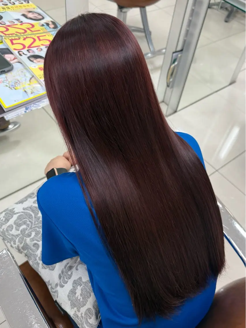 ロング 髪質改善 ロング ヘアカラー トリートメント 暖色カラー🩷 アレンジ/アスナのヘアスタイル