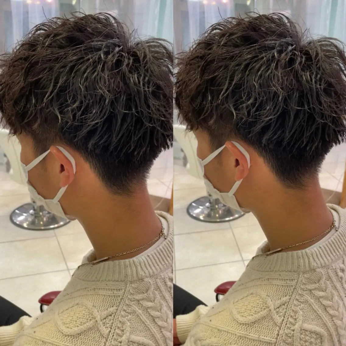 【men's】オススメ40%OFF!⭐︎デザインカット+フルカラー+パーマ+前処理トリートメントの写真
