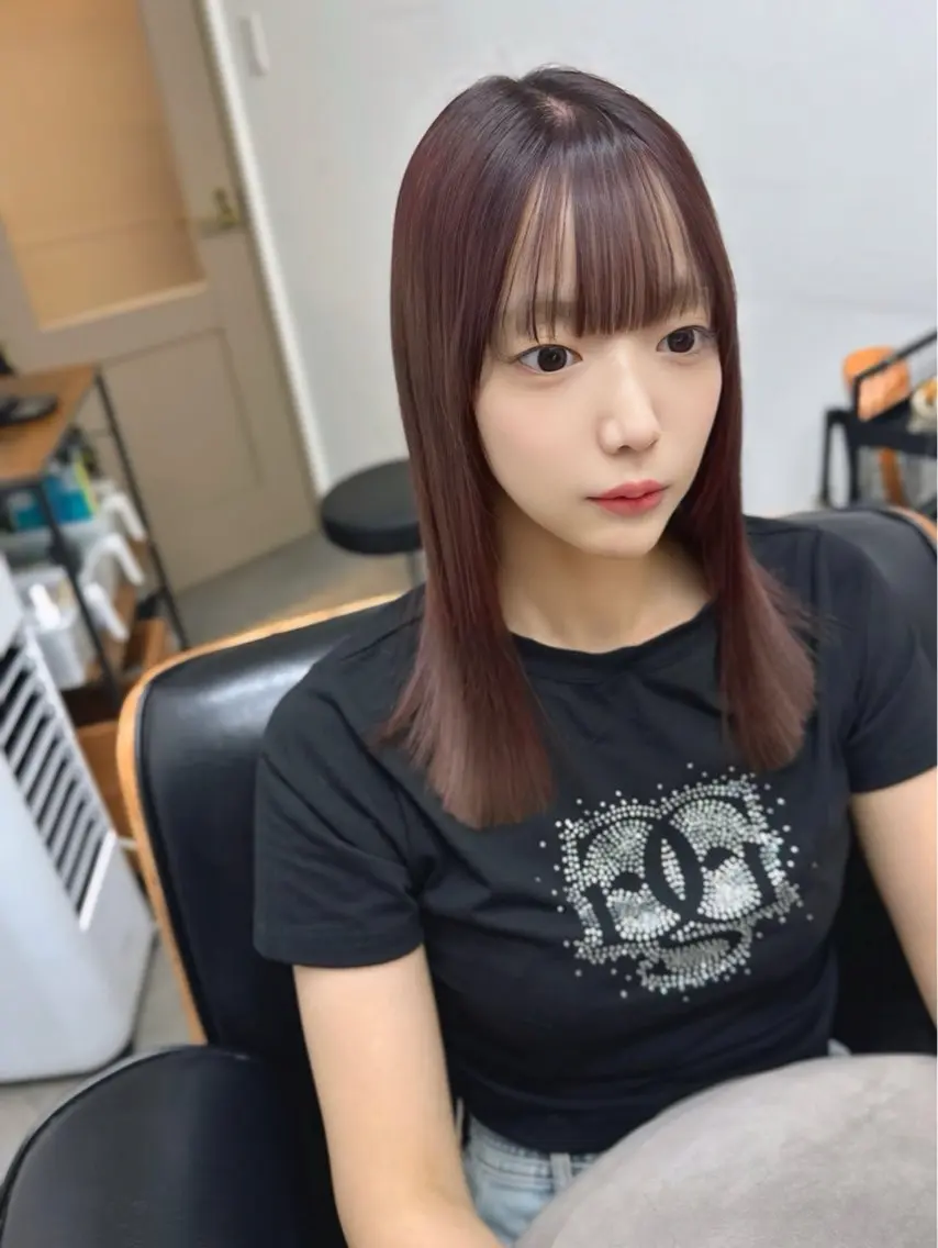 セミロング カラー アディクシーカラー イルミナカラー クオルシアカラー 髪質改善 韓国風ヘア カット ヘアカラー トリートメント 艶髪改善師/高橋潤 /縮毛矯正のヘアスタイル