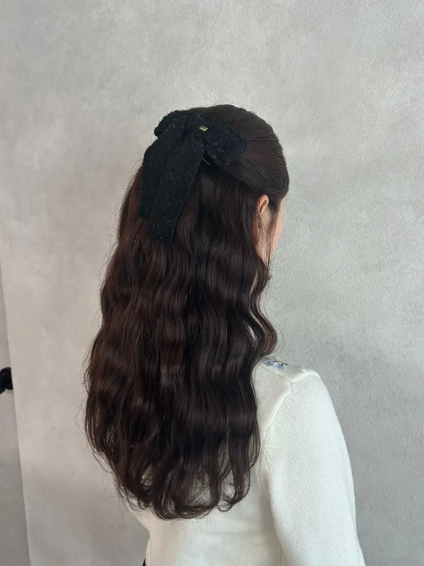 ロング ヘアアレンジ ヘアセット 🎀HARU/ボブ/ セット/暖色🫧のヘアスタイル