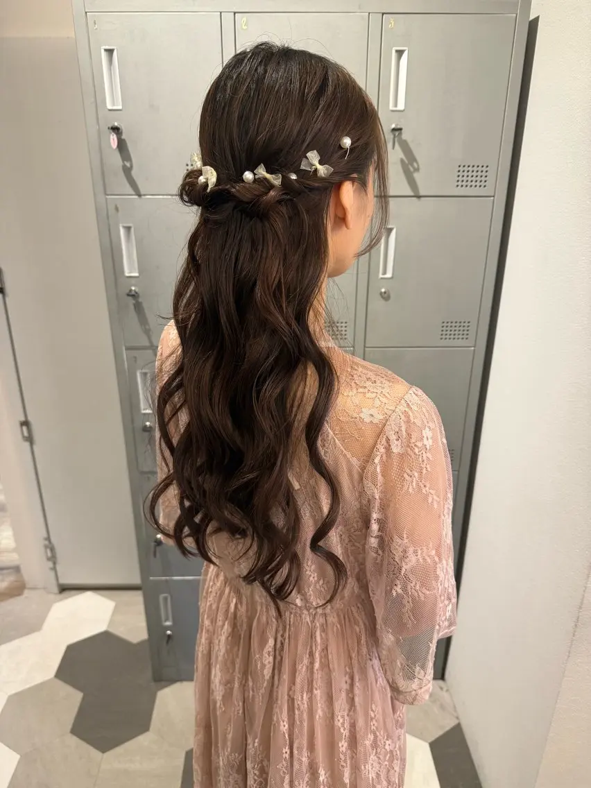 ヘアアレンジ ヘアセット ブリーチ/アレンジ 天満/chihiroのヘアスタイル