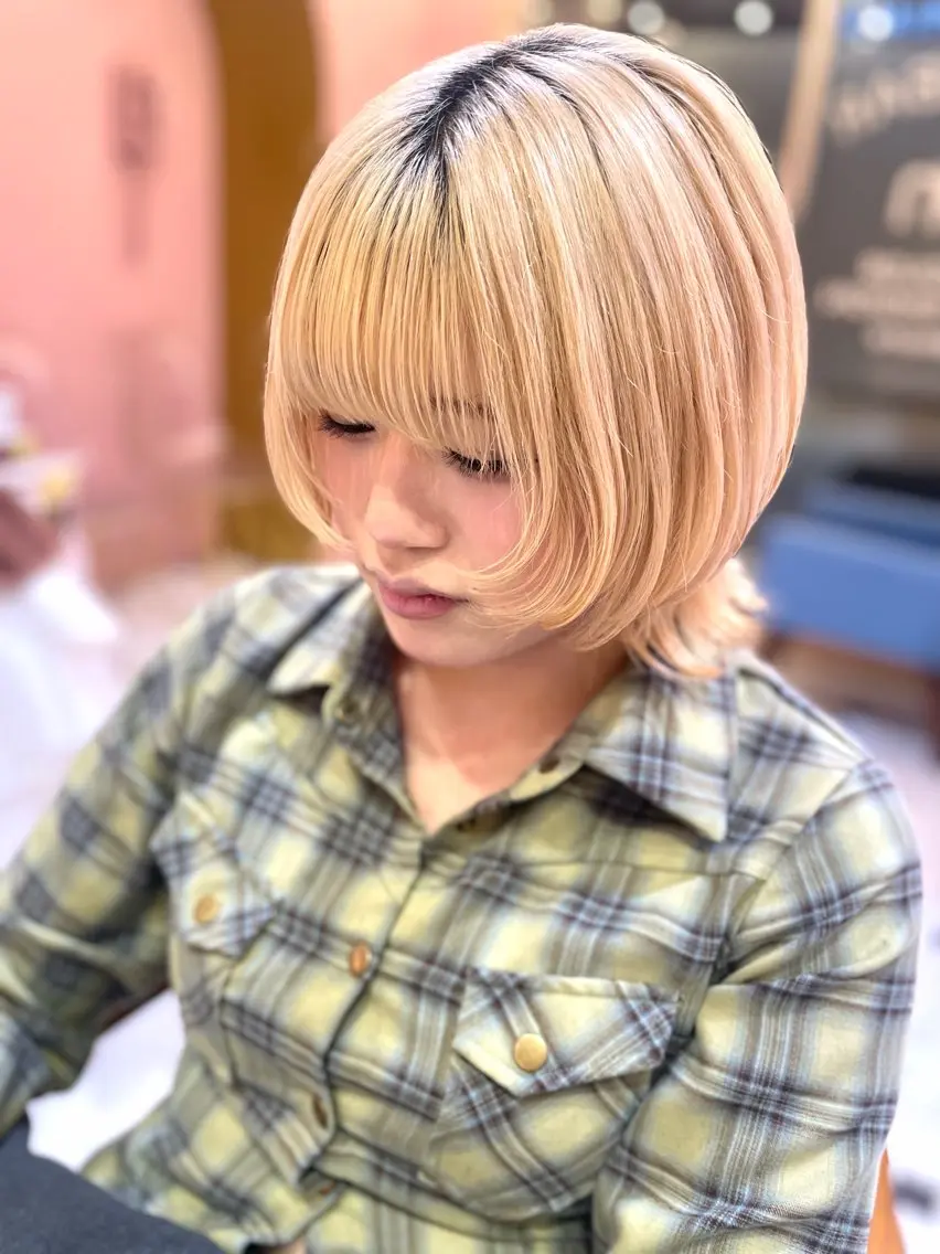 ミディアム カット レイヤー/ショート/ ボブ/特化🎀RIOのヘアスタイル