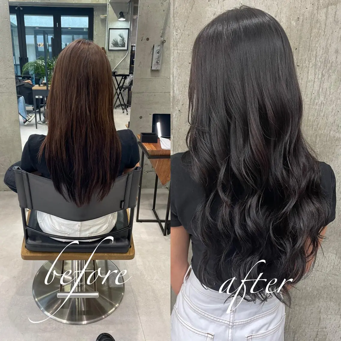 ロング カラー ヘアアレンジ ヘアカラー エクステ TATSUYA アートディレクターのヘアスタイル
