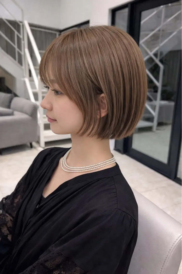 カット(切りっぱなしボブ、レイヤーボブ、内巻きボブ限定)の写真