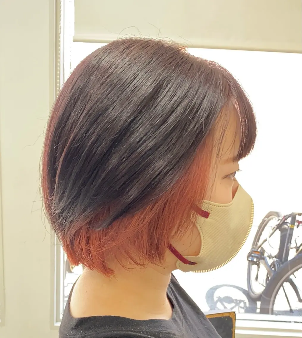 ミディアム ヘアカラー 髪質改善カラー/店長 宮内秀峰のヘアスタイル