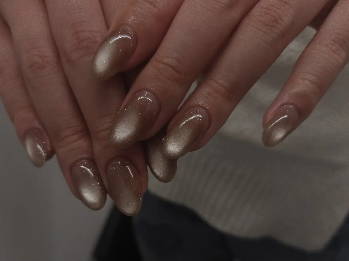 ネイル ジェルネイル マグネットネイル パラジェル シンプルネイル 冬ネイル ハンドネイル puku nail 🌼kazu🌼のネイルデザイン