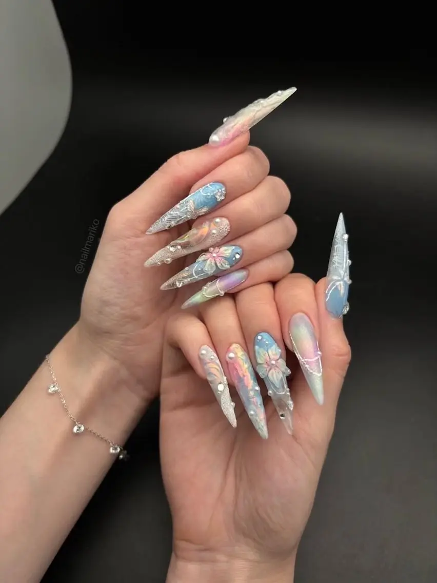 ネイル アートネイル ジェルネイル 韓国ネイル ニュアンスネイル 夏ネイル ハンドネイル Umee Nailのネイルデザイン