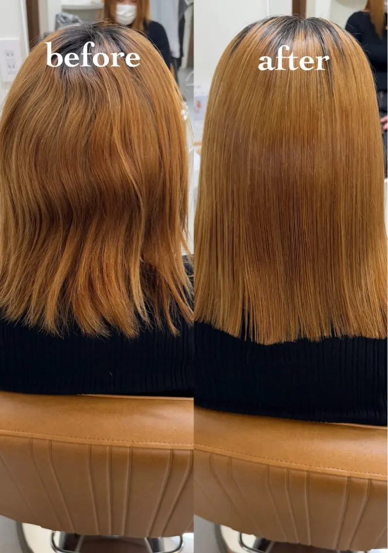 縮毛矯正 檜 果歩のヘアスタイル