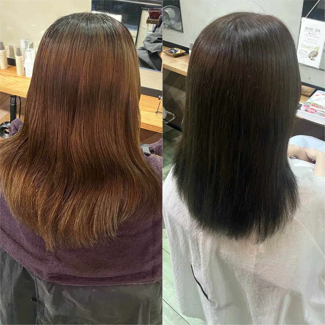カラー ベージュカラー オリーブベージュ 水口 青俐のヘアスタイル