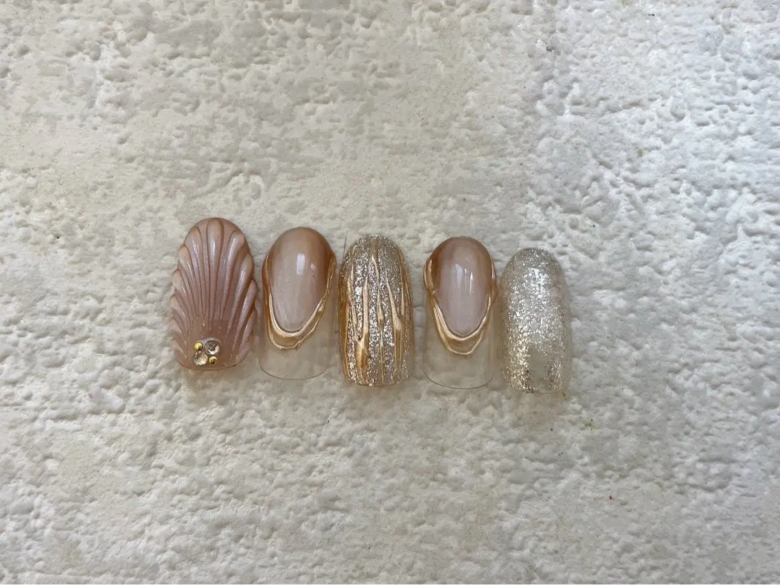 ネイル ジェルネイル マグネットネイル メンズネイル パラジェル 夏ネイル kiki nail &brow二子玉川のネイルデザイン