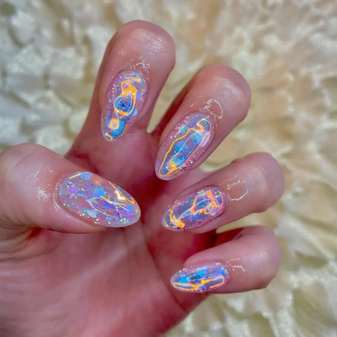 ネイル 氷ネイル・うるうるネイル J terrace Nailのネイルデザイン