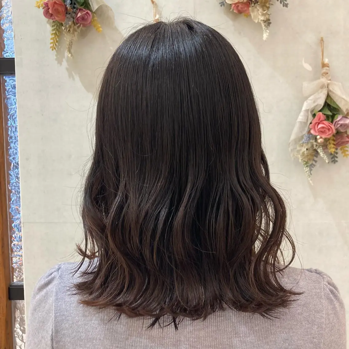 ミディアム ブリーチなしダブルカ ラー🎀透明感/AOのヘアスタイル