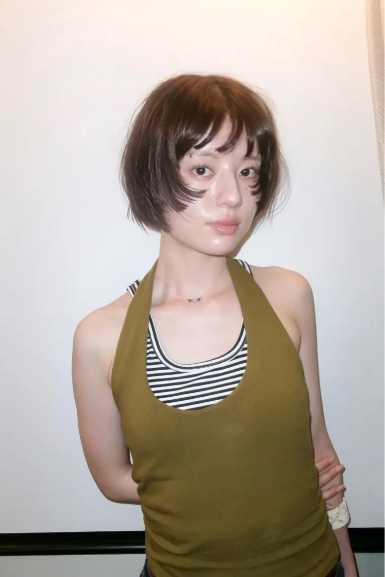 ミディアム ボブ 髪質改善 トリートメント ヘアカラー トリートメント 林 コウセイ【三軒茶屋】のヘアスタイル
