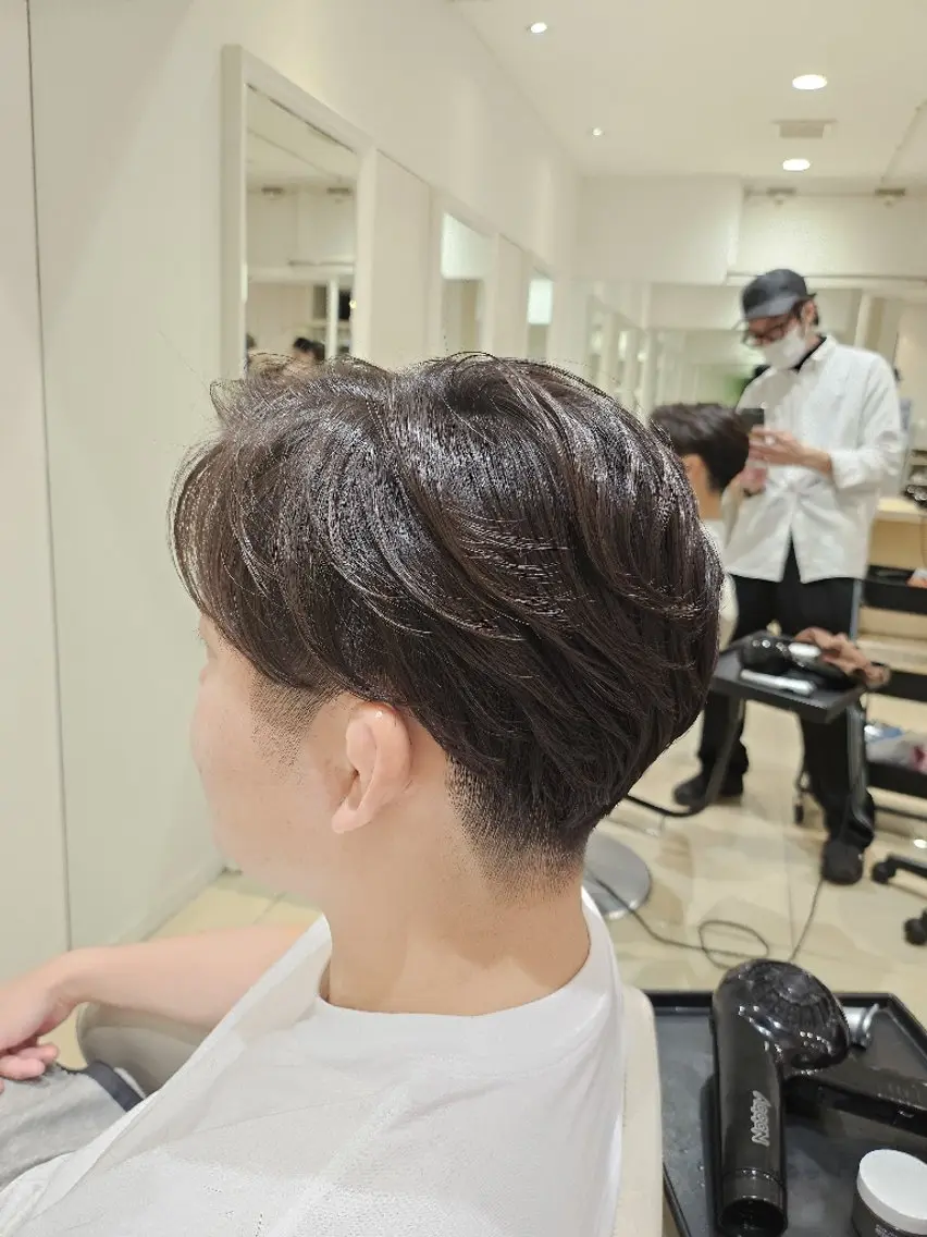 ショート パーマ カット パーマ トリートメント 社内カット講師・店長 菅原賢一のヘアスタイル