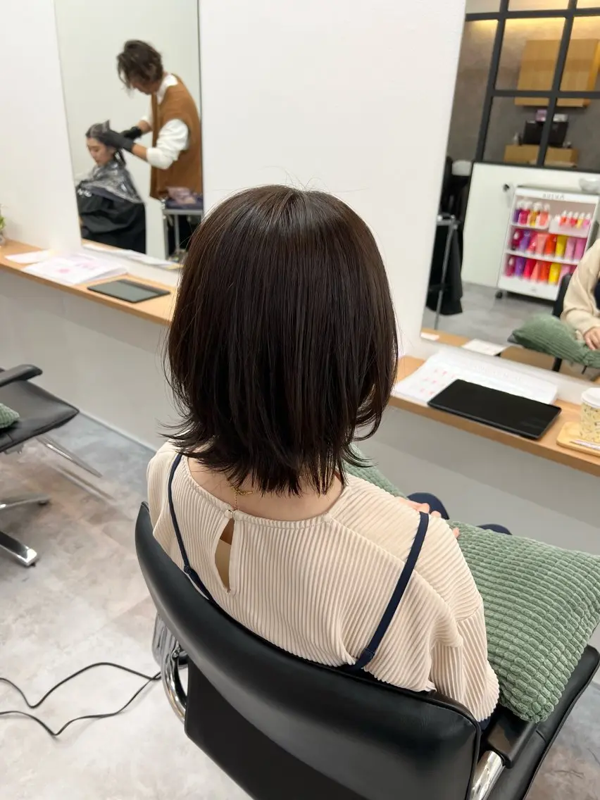 [リピーター様はこちら] ✨カット+カラー✨伸びてきた髪の毛を綺麗に😊の写真