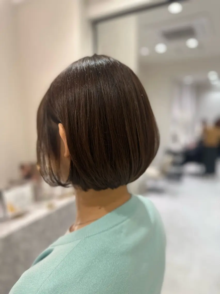 ショート カラー カット ヘアカラー トリートメント 韓国レイヤー✨ yasuko銀座のヘアスタイル