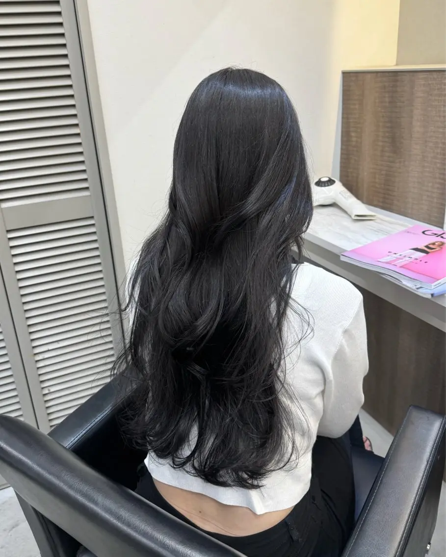ロング カラー 韓国ヘア🇰🇷 YUKINAのヘアスタイル