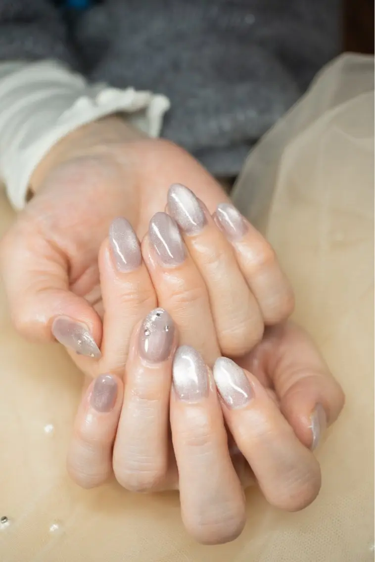 ネイル 長さ出し マグネットネイル nail&aroma mulet.のネイルデザイン