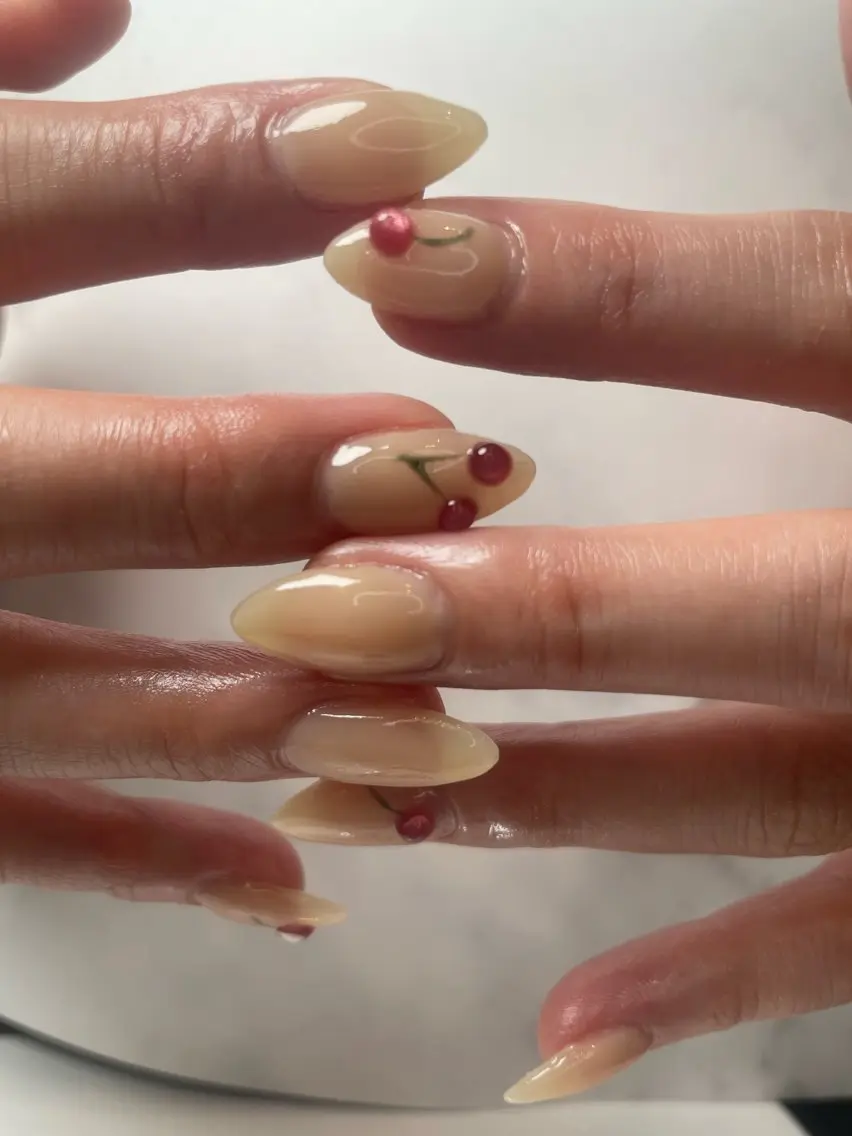 さくらんぼ🍒アートネイル💅の写真