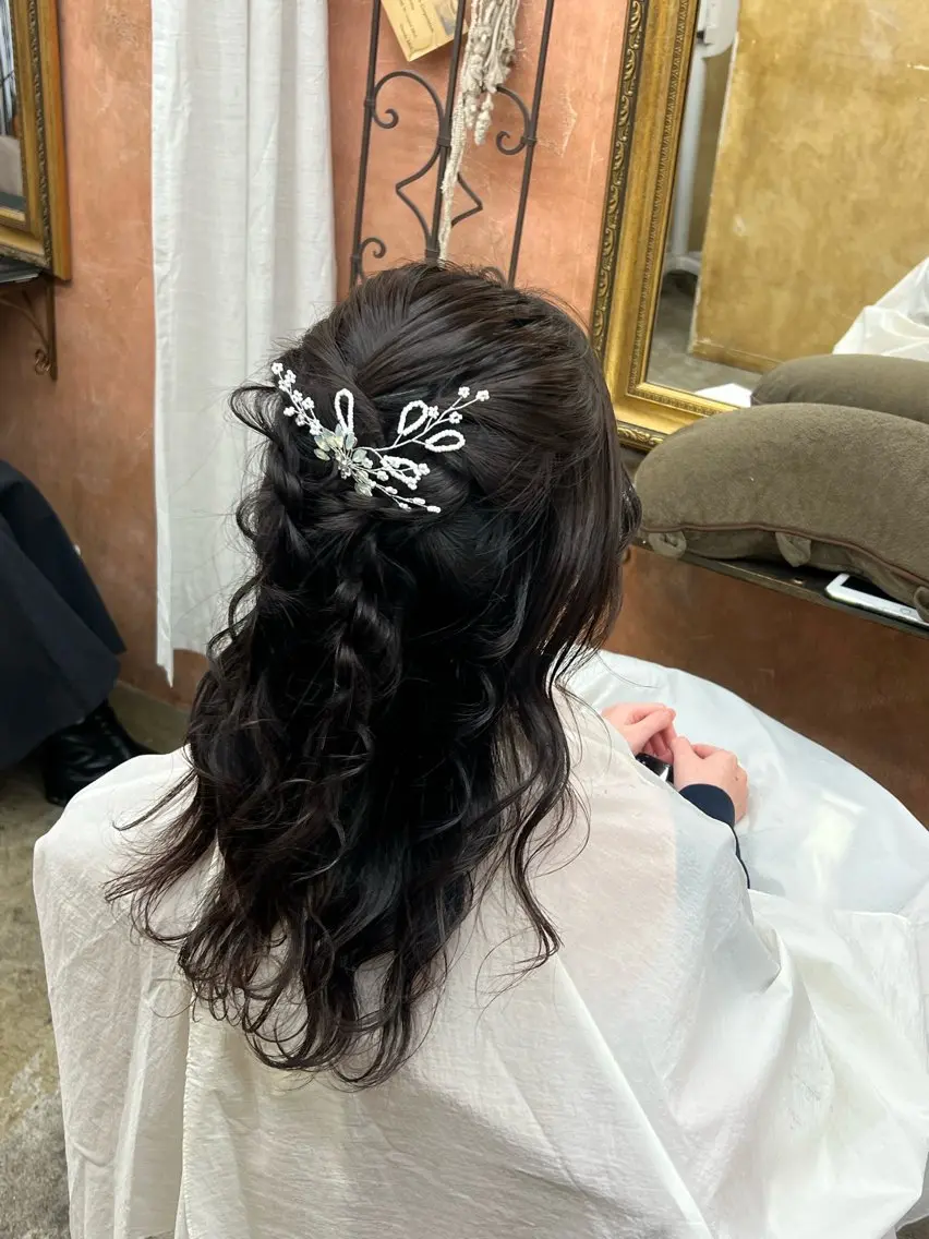 ロング ヘアセット ともざねゆか UniQ/岡山駅のヘアスタイル