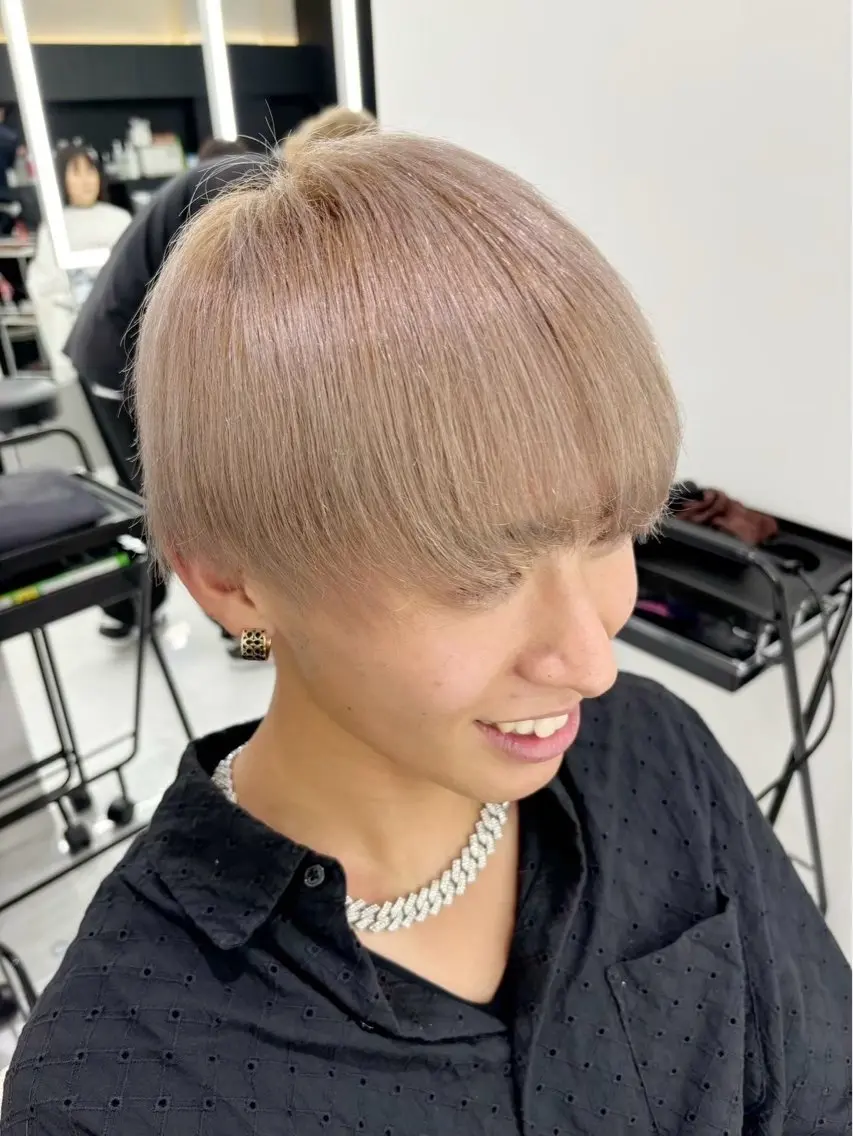 ショート メンズ カット ヘアカラー TACE AYANOのヘアスタイル