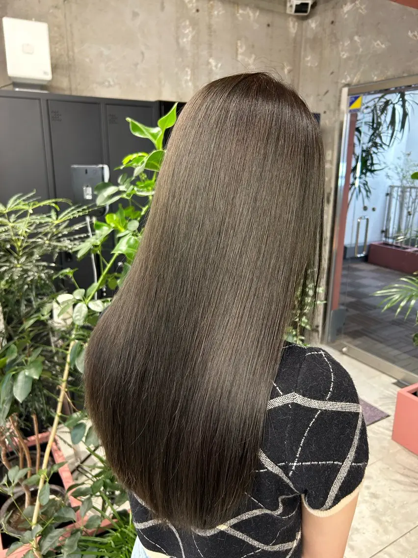 セミロング カラー カット ヘアカラー BASSA鷺ノ宮 🔥⚡️OTUKAのヘアスタイル