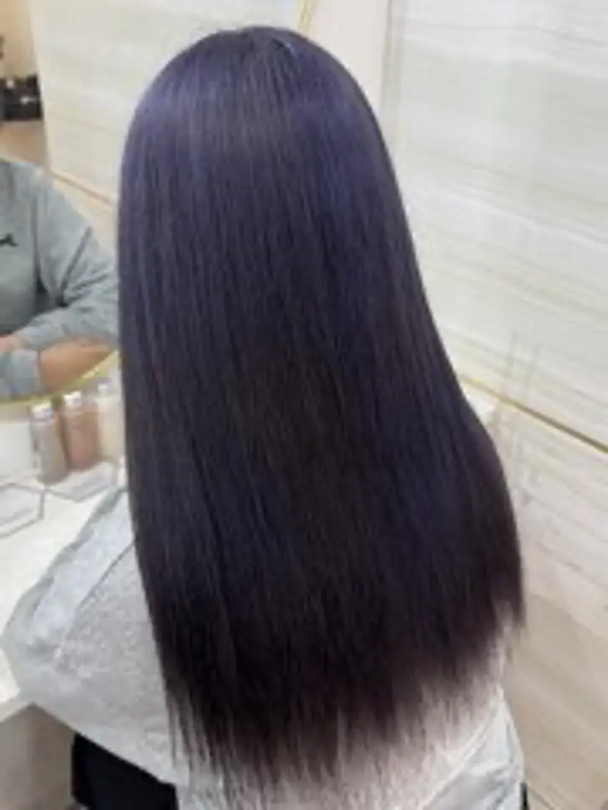 ロング カラー 💜eluあやね💜 🫧カラー・縮毛矯正のヘアスタイル