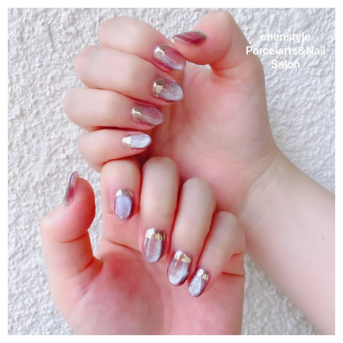 ミディアム ネイル 🐾enen style 🐾のネイルデザイン
