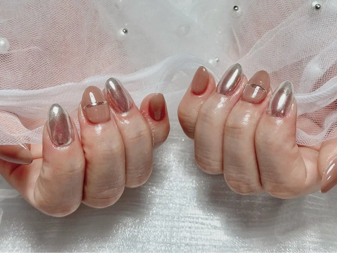 ネイル キラキラネイル マグネットネイル 持ち込み シンプルネイル TS. nails___のネイルデザイン