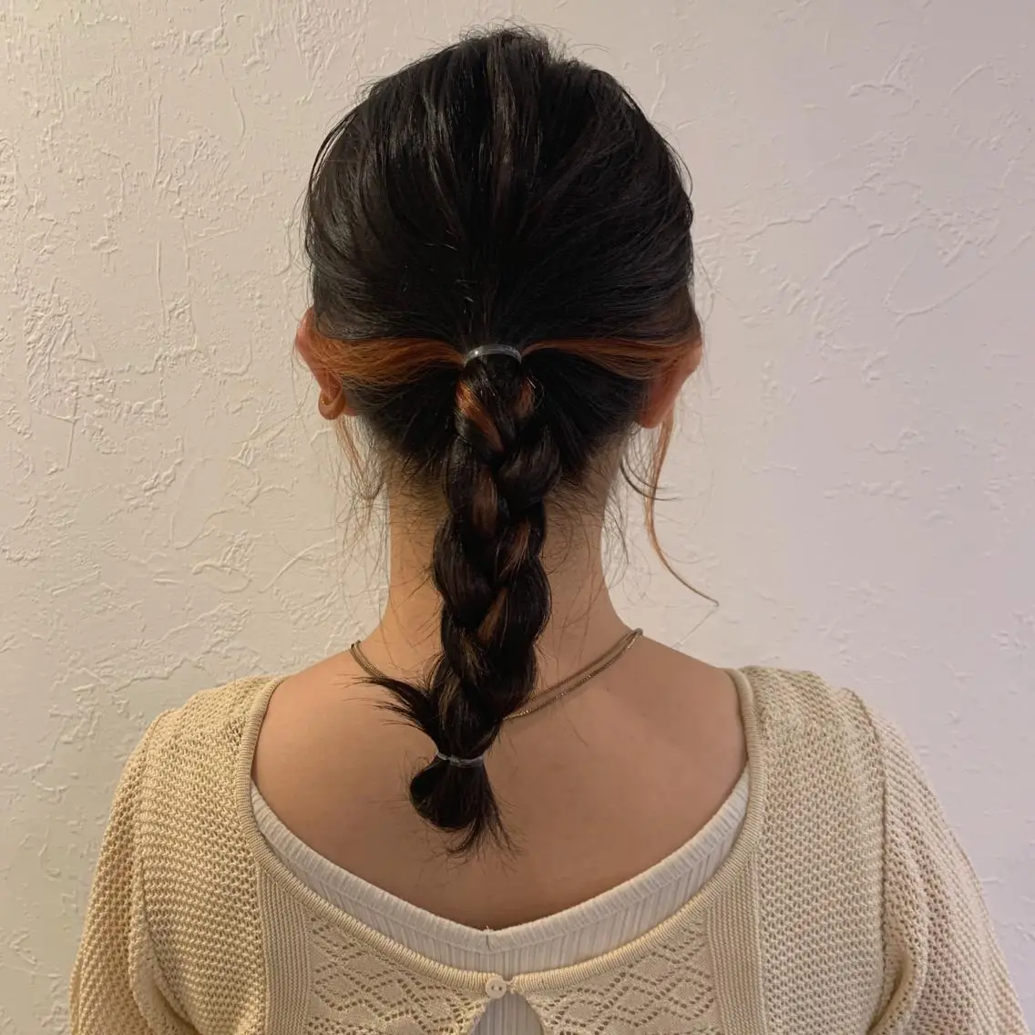 ミディアム カラー イヤリングカラー オレンジ ヘアカラー m ā l o.🌷 サカモトマイコのヘアスタイル