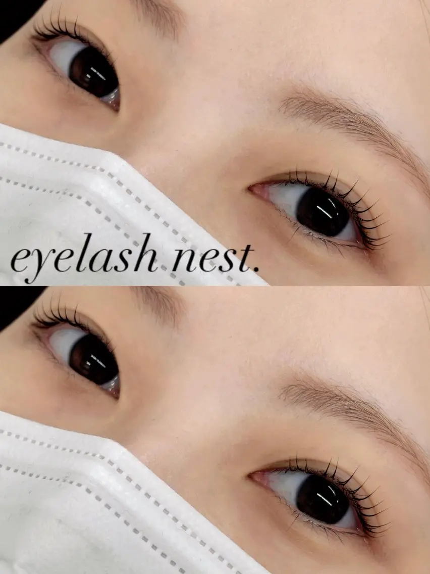マツエク・マツパ 一重×まつ毛パーマ 🤍nest. エリ🤍のマツエク・マツパデザイン