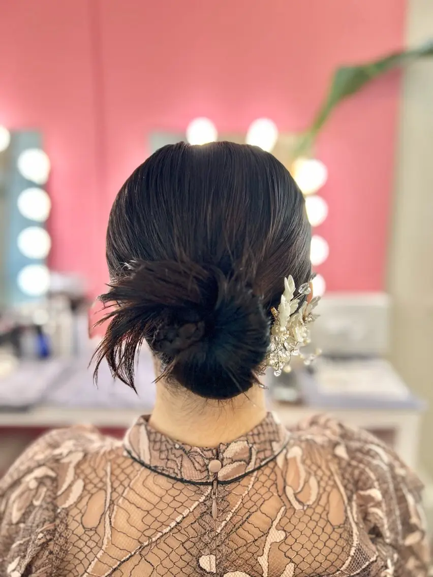 ミディアム ヘアセット 北本 美幸のヘアスタイル