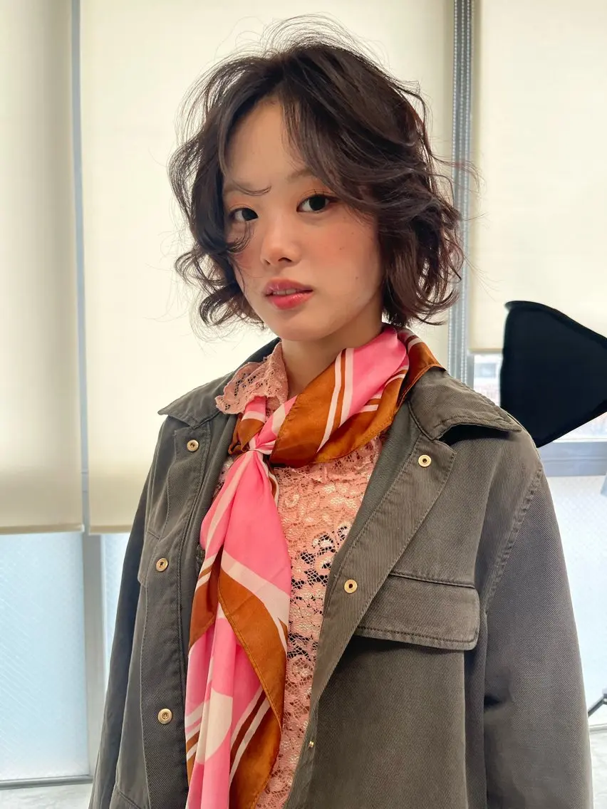 パーマ 🌙ヘーゼルベージュ レイヤーカット🌙のヘアスタイル