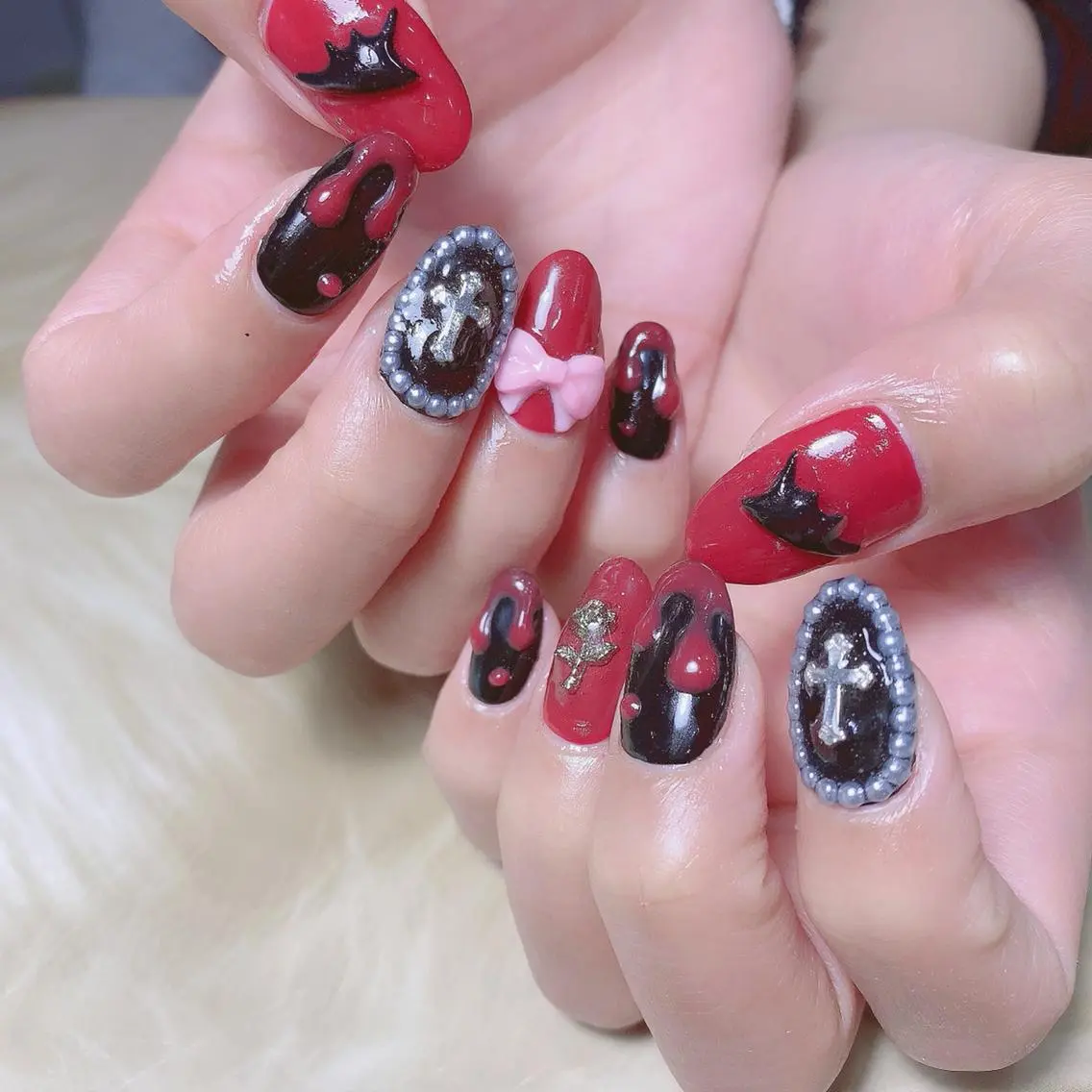 ネイル 渋谷／チップ長さ出し 👑アプレgel-xのネイルデザイン