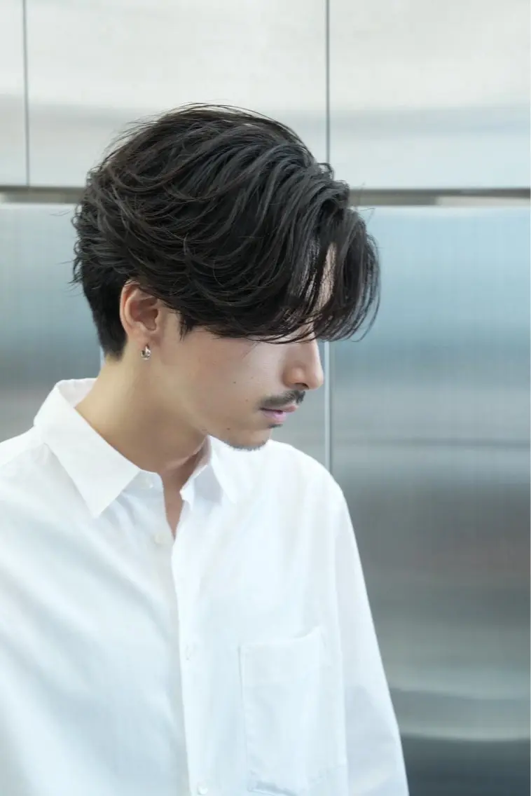 パーマ メンズ カット パーマ 安藤幹人 メンズパーマのヘアスタイル
