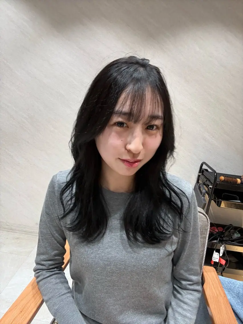 💙人気NO.3💙カット＋カラー＋髪質改善トリートメント☘️          ✨ ブリーチ毛でも艶感復活◎の写真