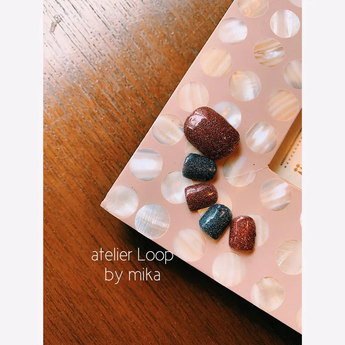 ネイル フットネイル ラメ(グリッター) atelier Loop♪MIKAのネイルデザイン