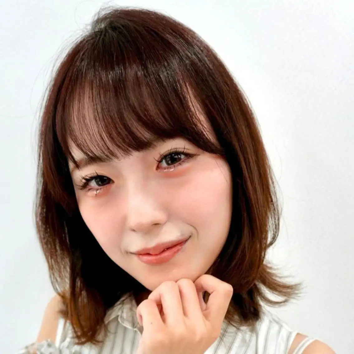 ミディアム カラー ブラウンカラー チョコレートブラウン 透明感カラー ボブ 小顔カット ❇️安達 優心❇️ レイヤー/艶髪特化のヘアスタイル