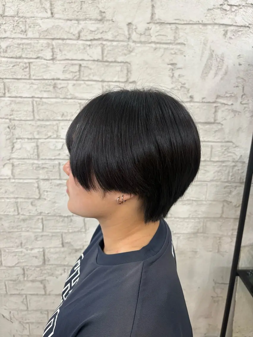 ショート 艶カラー/縮毛矯正 🩶Kai🐏のヘアスタイル