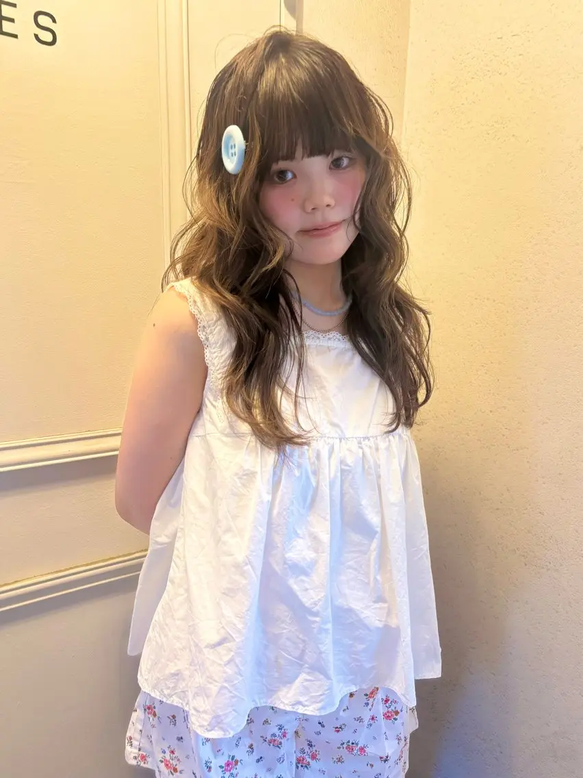カラー ベージュカラー ブリーチ ブリーチなしカラー ヘアカラー ボブ 暖色カラー /rinkaのヘアスタイル