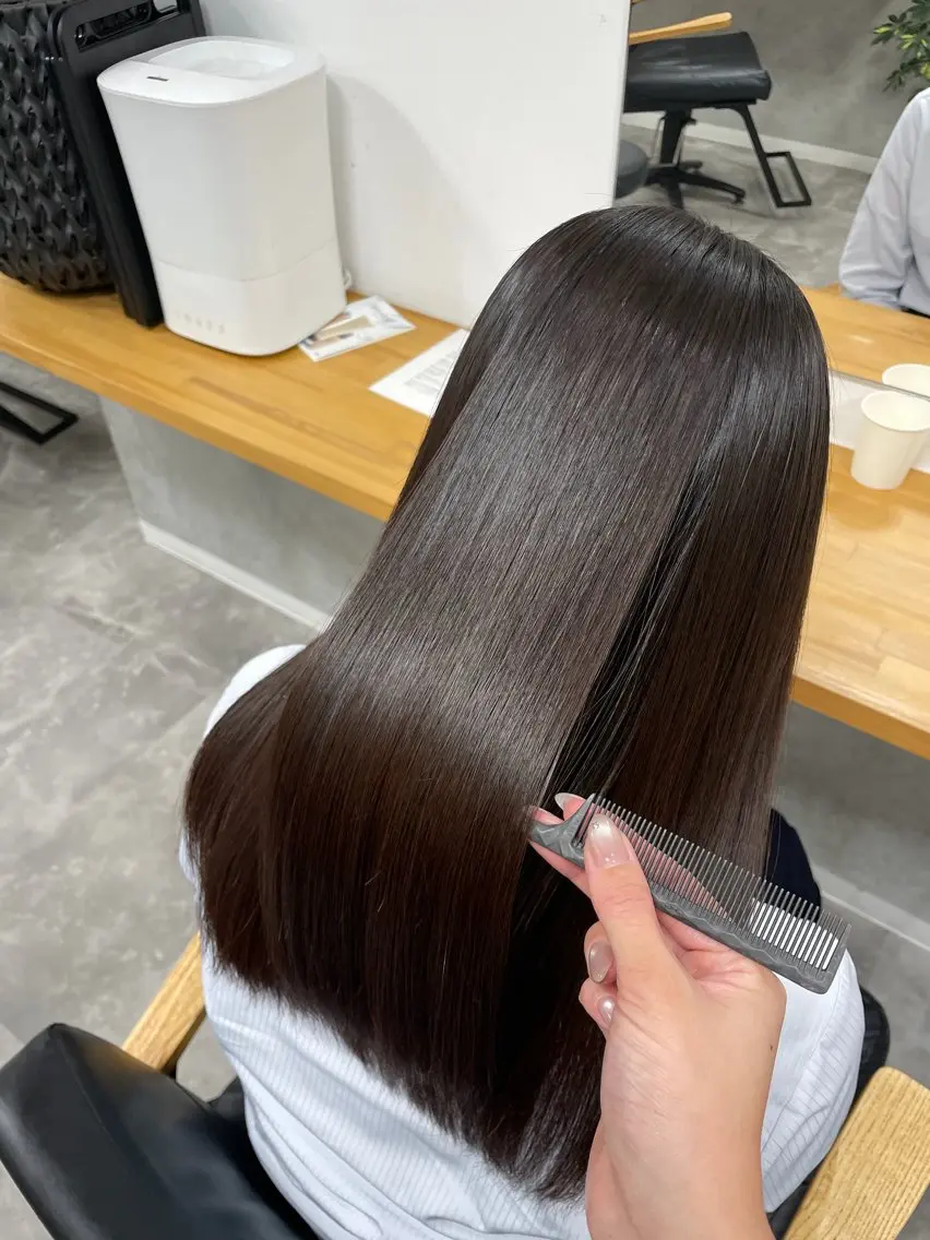 ロング 髪質改善 縮毛矯正 Lino nanaのヘアスタイル