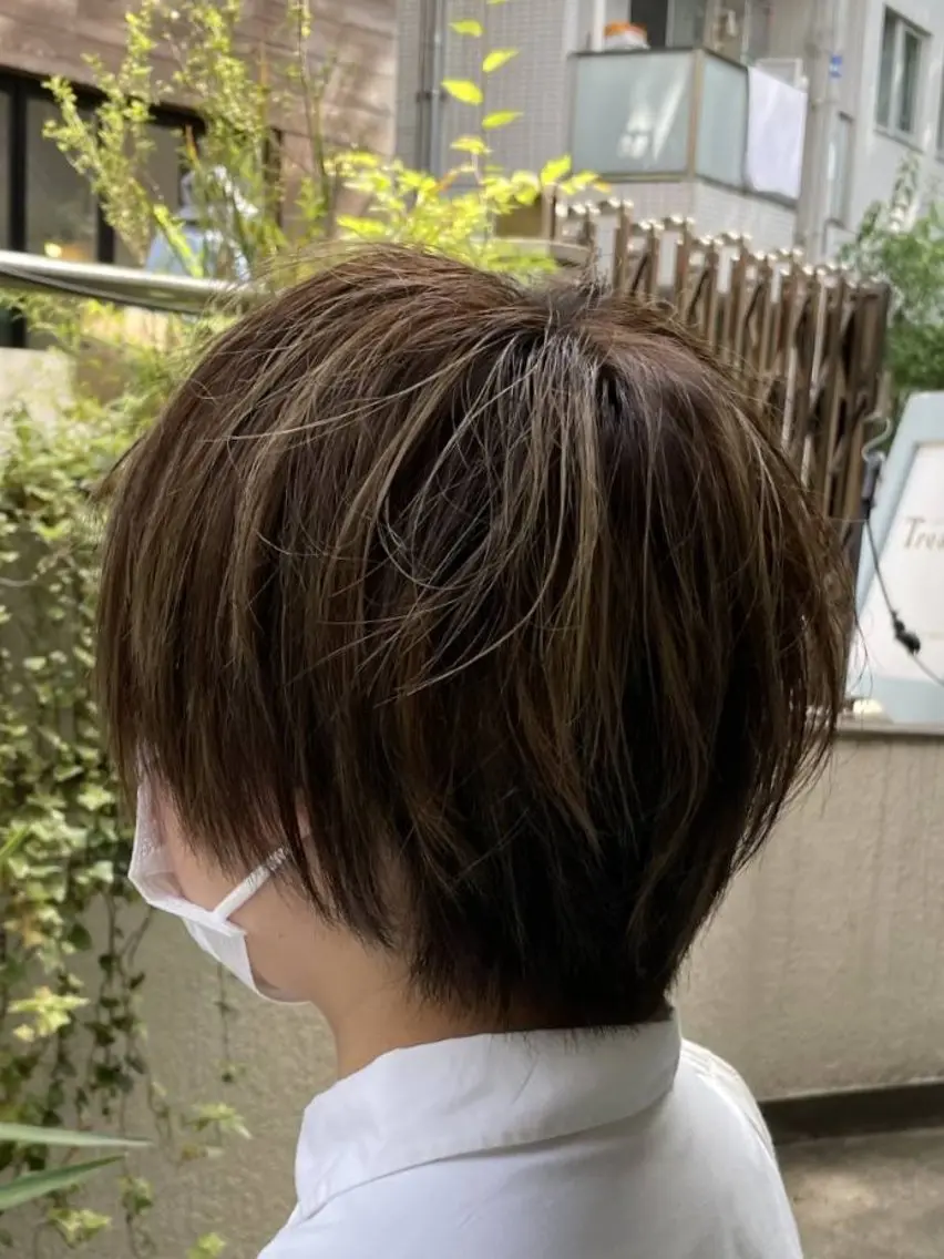 ショート カット のむら りさのヘアスタイル