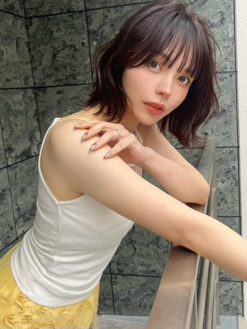 ショート カラー カット ヘアカラー 小顔ボブ jilblanカホのヘアスタイル