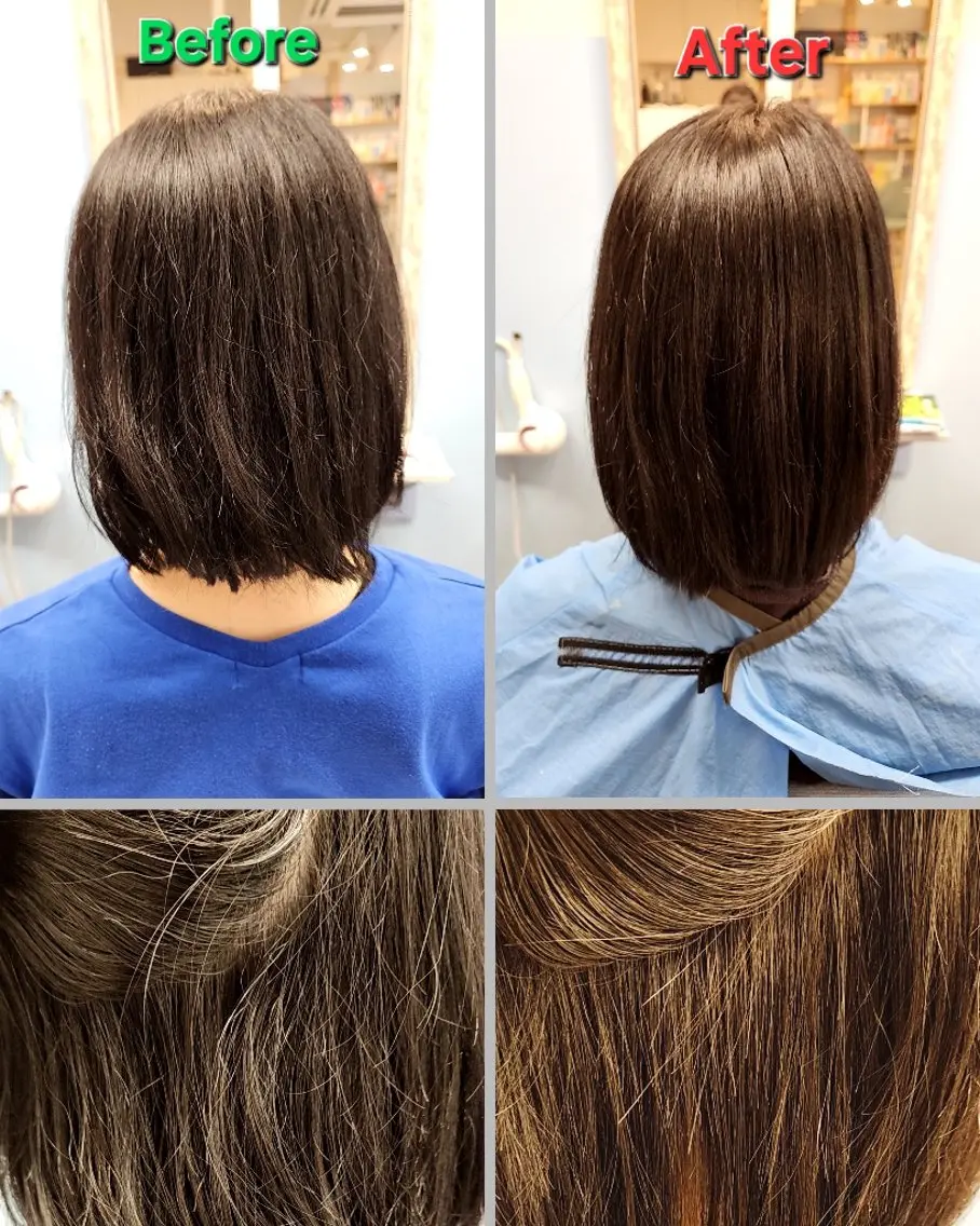 カット 縮毛矯正 のむら りさのヘアスタイル